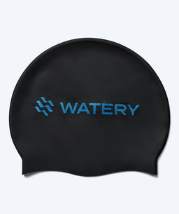 Watery swimming cap - Signature Metallic - Black/blue