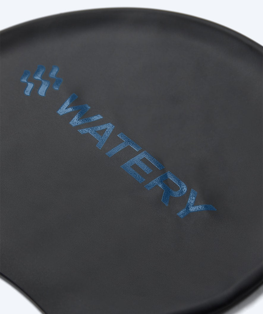 Watery swim cap - Signature Metallic - Black/blue