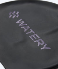 Watery swim cap - Signature Metallic - Black/Purple
