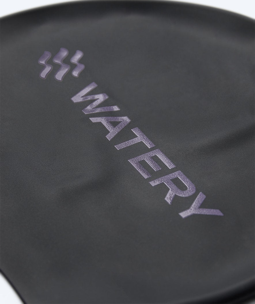 Watery swim cap - Signature Metallic - Black/Purple