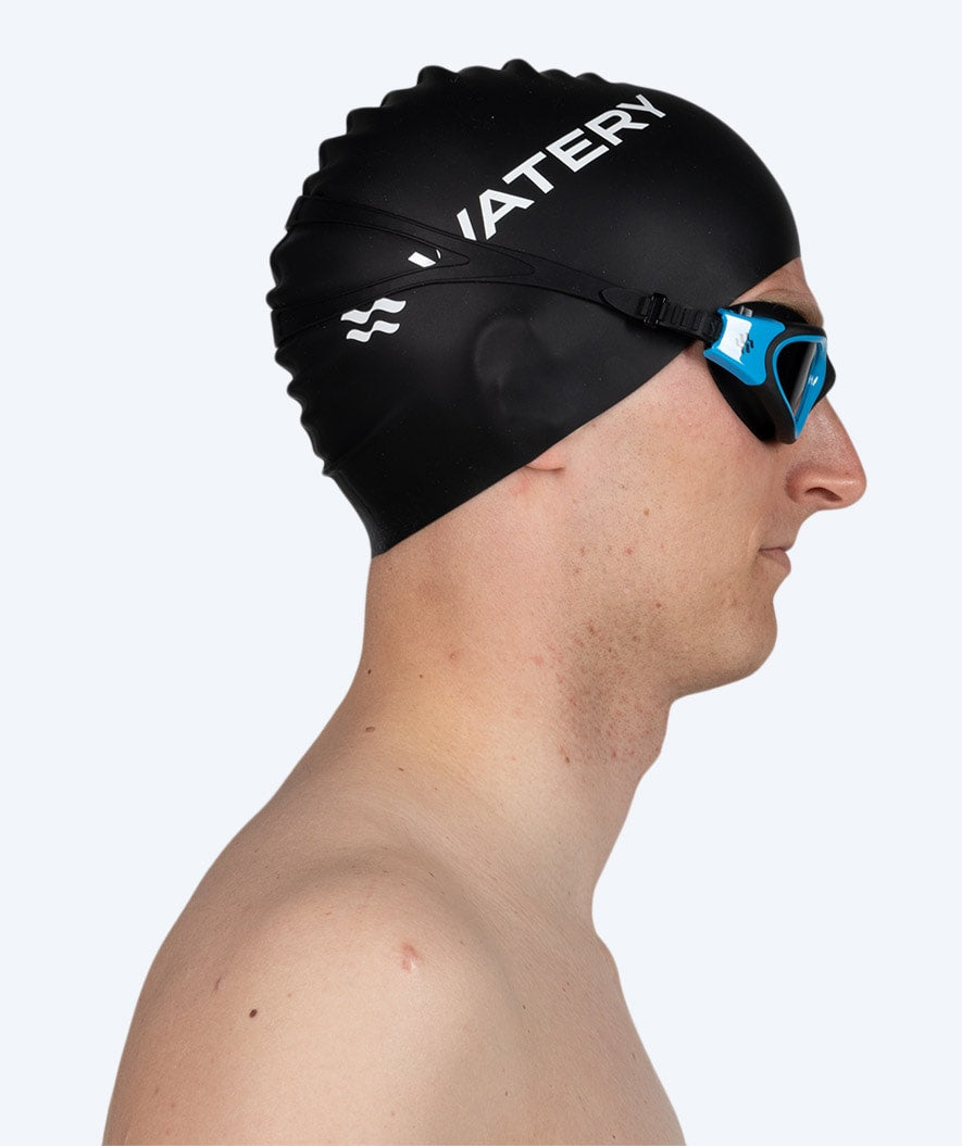 Watery swim cap (from 12 years) - Signature - Black