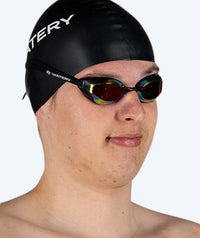 Watery swimming cap (from 10 years) - Signature - Black