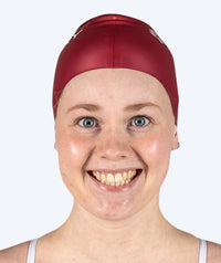 Watery swimming cap (from 10 years) - Signature - Bordeaux