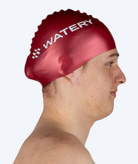 Watery swimming cap (from 10 years) - Signature - Bordeaux