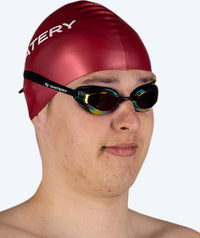 Watery swimming cap (from 10 years) - Signature - Bordeaux