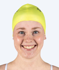Watery swim cap (from 12 years) - Signature - Fluo Yellow