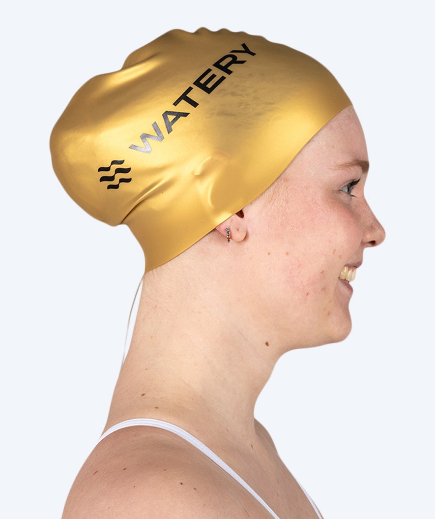 Watery swim cap (from 12 years) - Signature - Gold