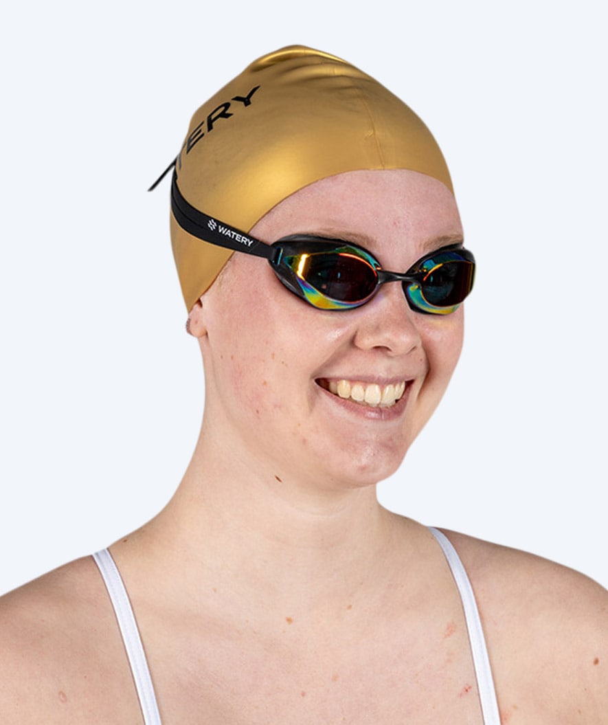 Watery swimming cap (from 10 years) - Signature - Gold