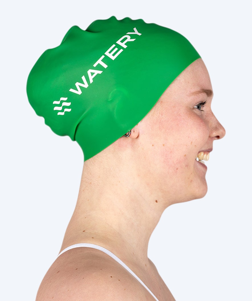 Watery swim cap (from 12 years) - Signature - Green