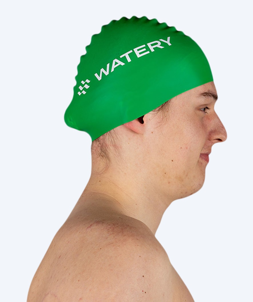 Watery swimming cap (from 10 years) - Signature - Green