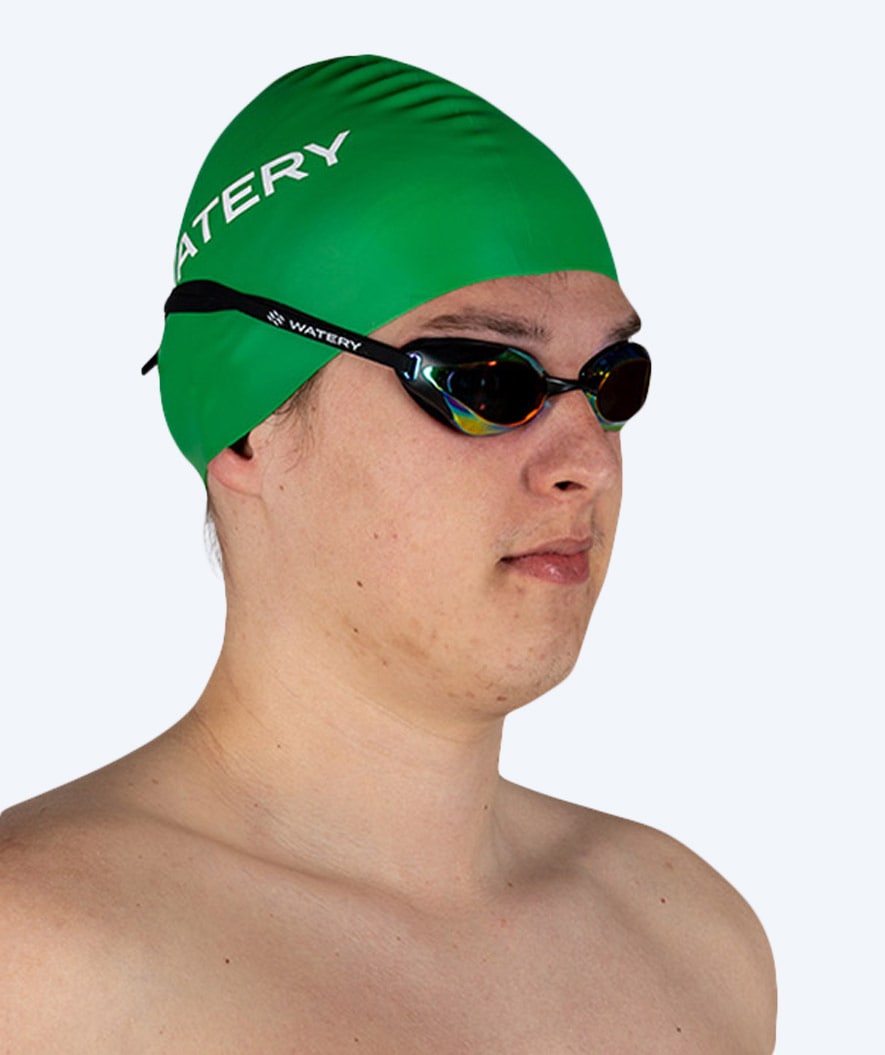 Watery swimming cap (from 10 years) - Signature - Green
