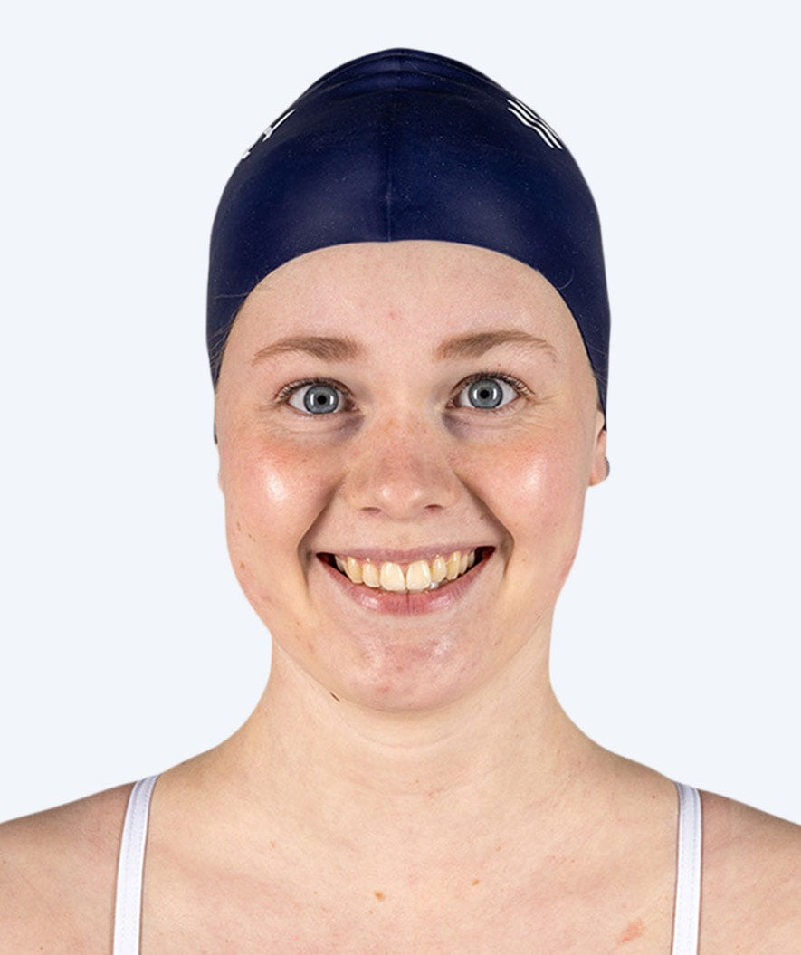 Watery swim cap (from 12 years) - Signature - Dark blue