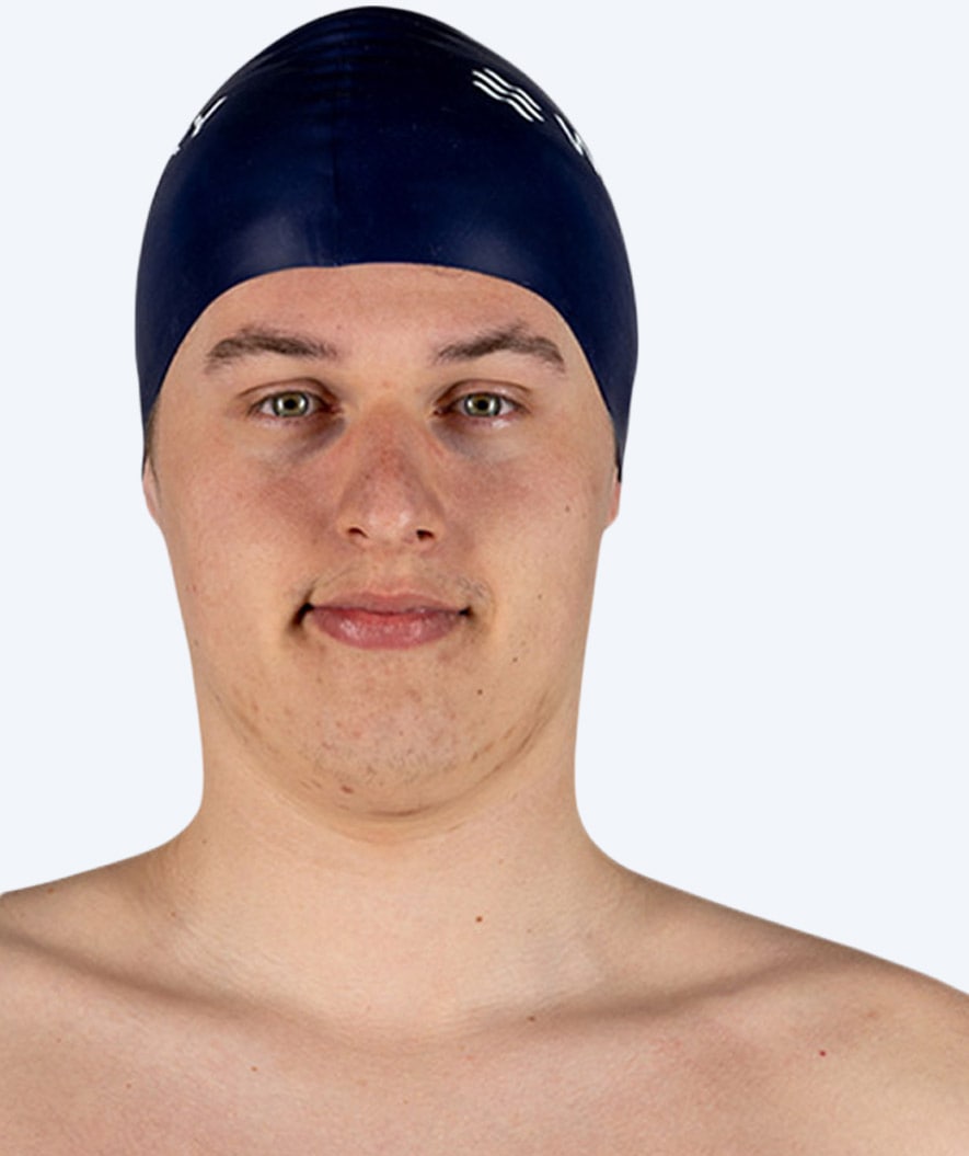 Watery swimming cap (from 10 years) - Signature - Dark blue