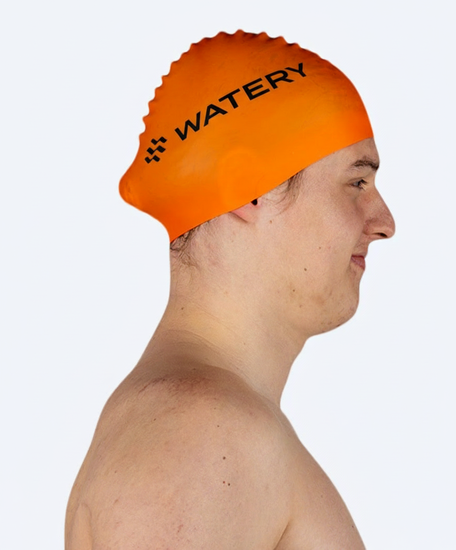 Watery swimming cap (from 10 years) - Signature - Orange