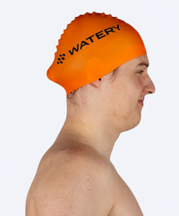 Watery swim cap (from 12 years) - Signature - Orange