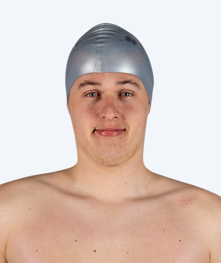 Watery swim cap (from 12 years) - Signature - Silver