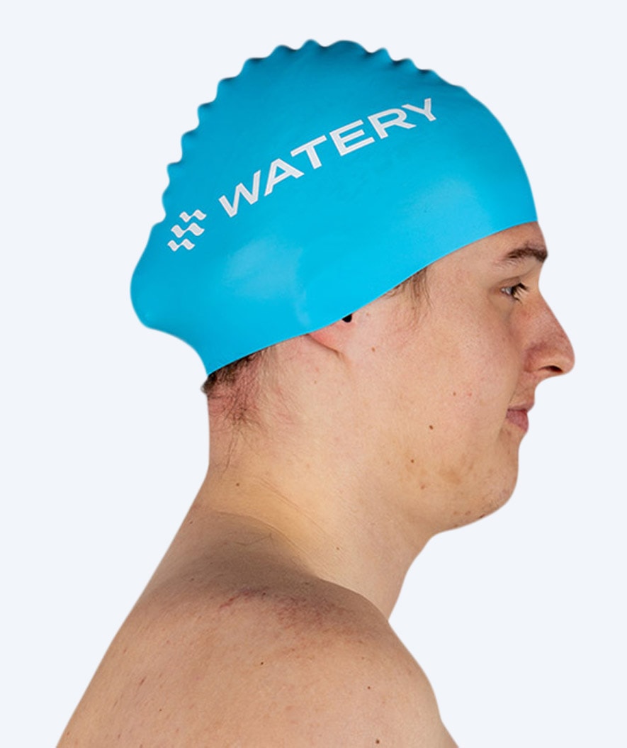Watery swimming cap (from 10 years) - Signature - Sky Blue