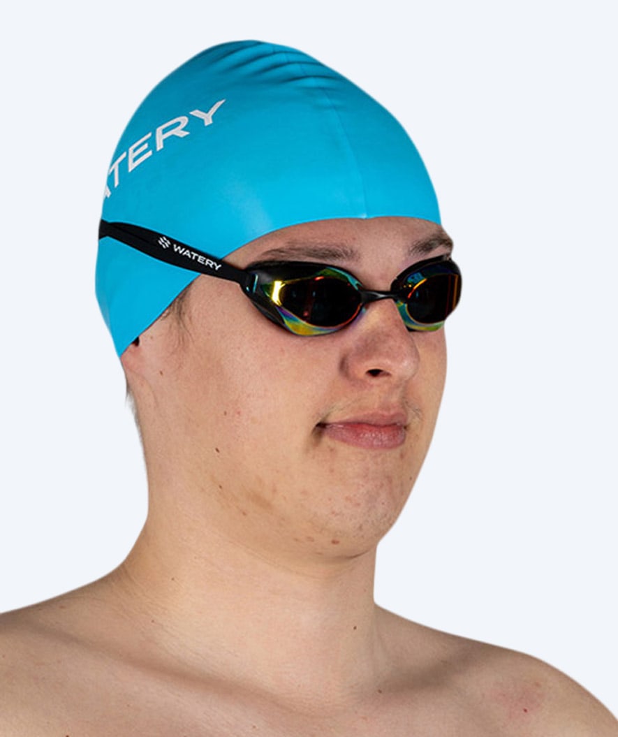 Watery swim cap (from 12 years) - Signature - Sky Blue