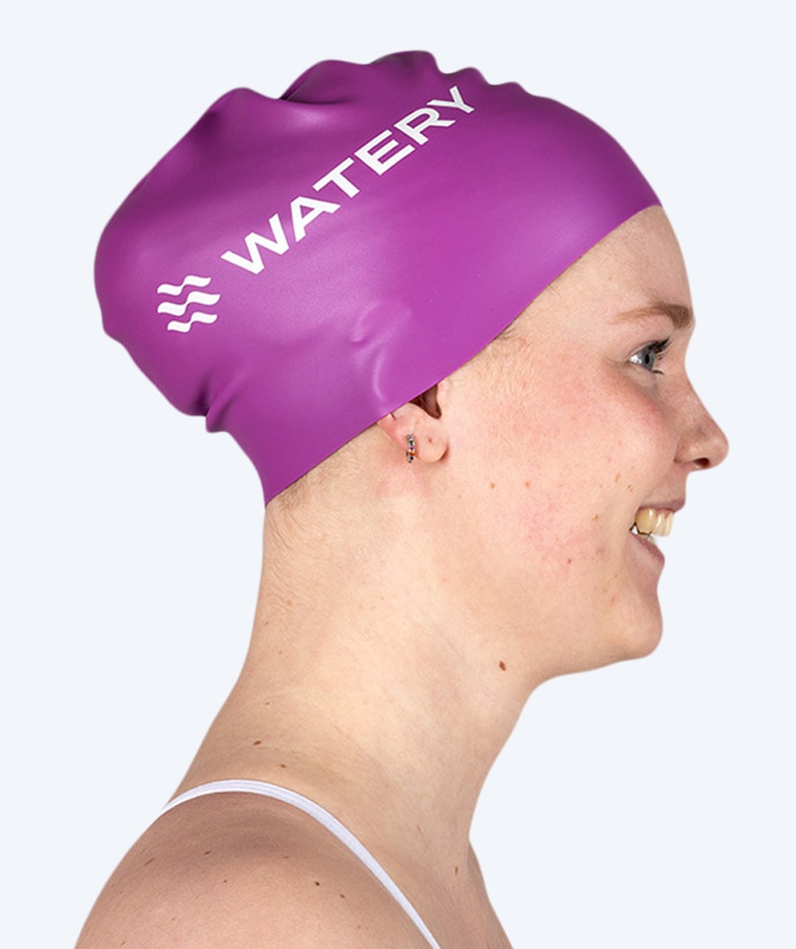 Watery swim cap (from 12 years) - Signature - Violet