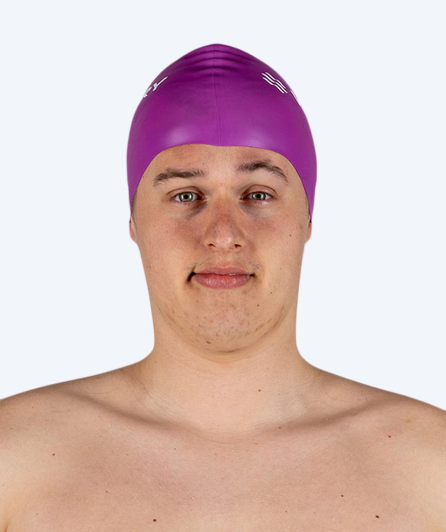 Watery swim cap (from 12 years) - Signature - Violet