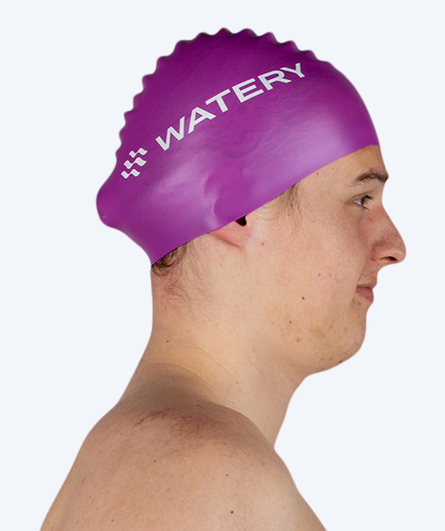 Watery swimming cap (from 10 years) - Signature - Violet