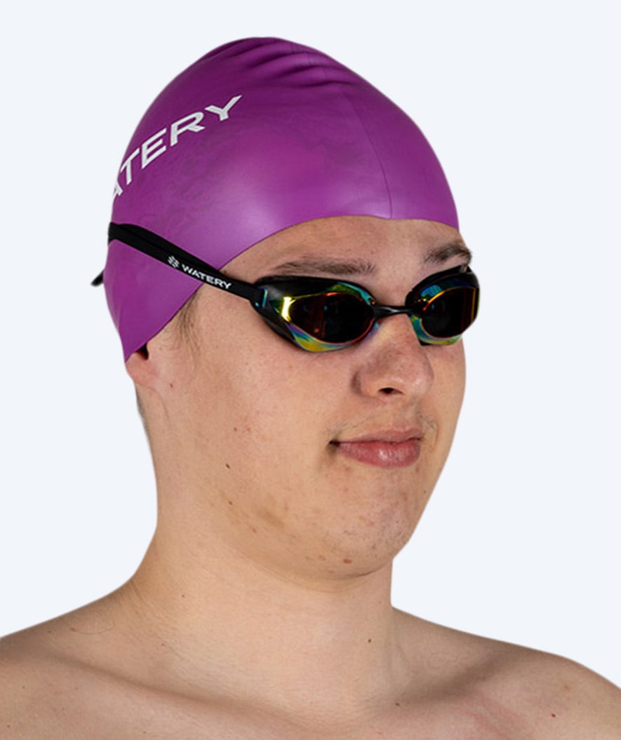 Watery swimming cap (from 10 years) - Signature - Violet