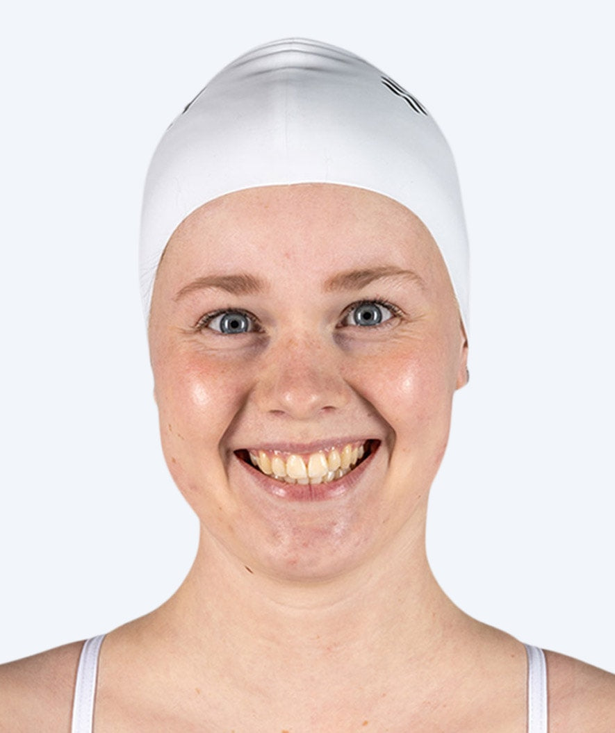 Watery swimming cap (from 10 years) - Signature - White