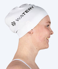 Watery swimming cap (from 10 years) - Signature - White