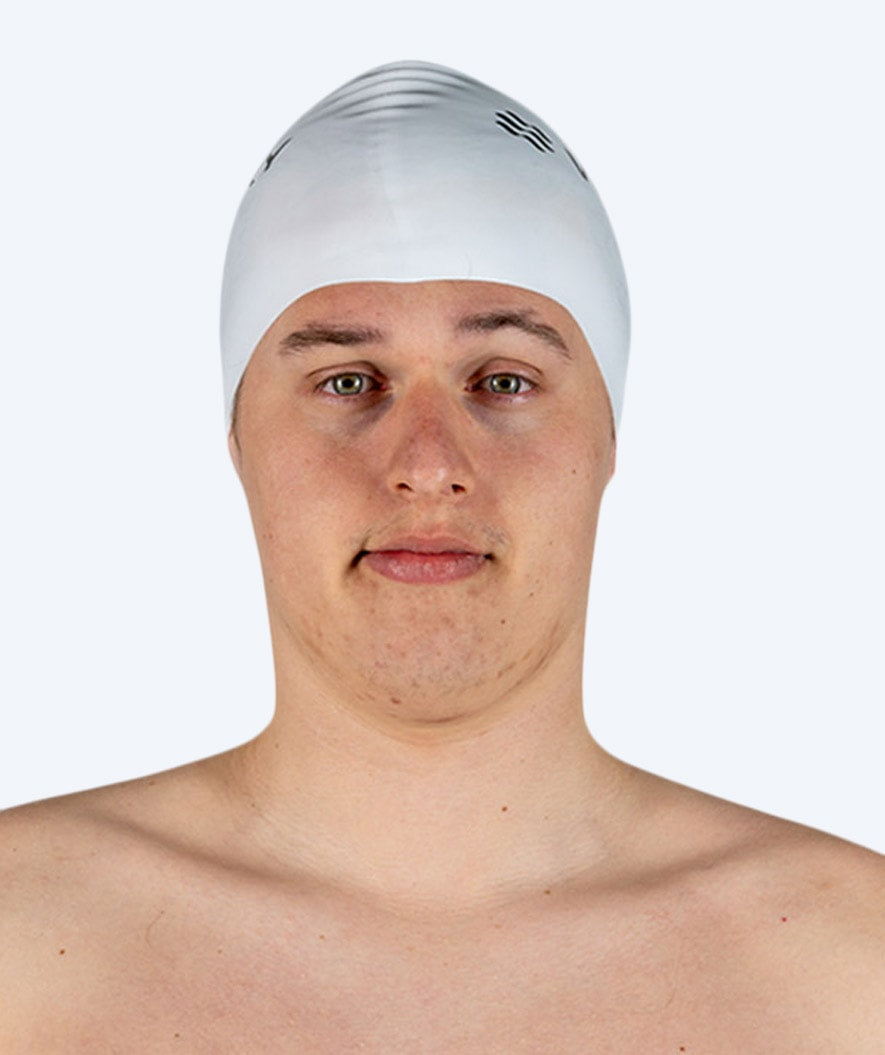 Watery swimming cap (from 10 years) - Signature - White