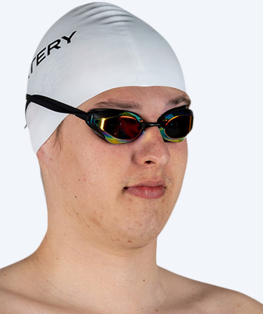 Watery swimming cap (from 10 years) - Signature - White