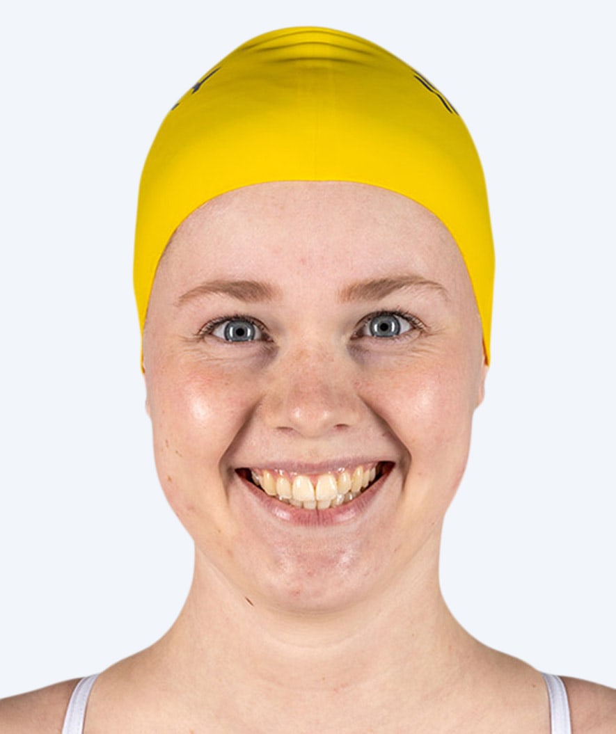 Watery swim cap (from 12 years) - Signature - Yellow