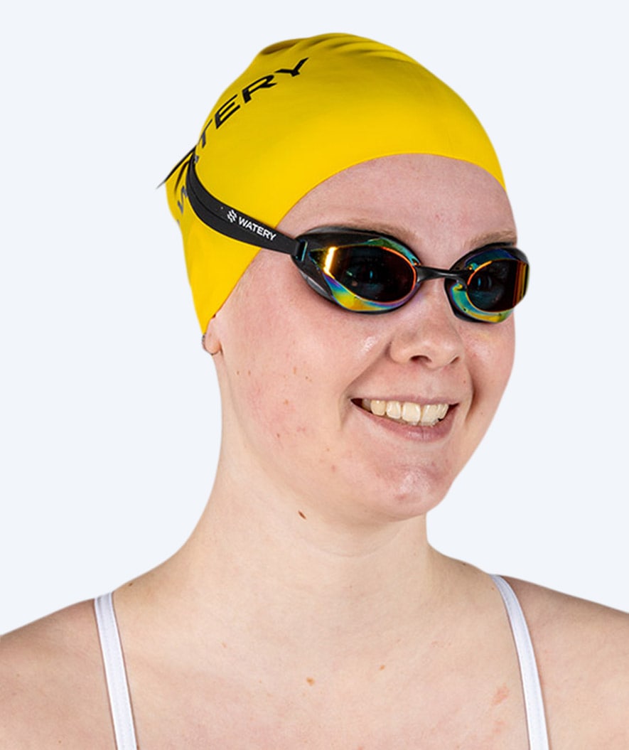 Watery swimming cap (from 10 years) - Signature - Yellow