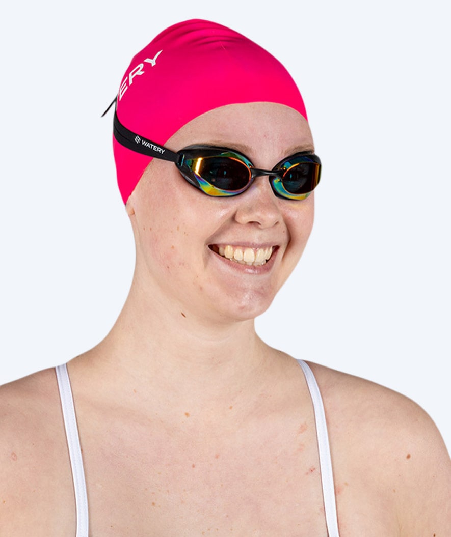 Watery swimming cap (from 10 years) - Signature - Pink