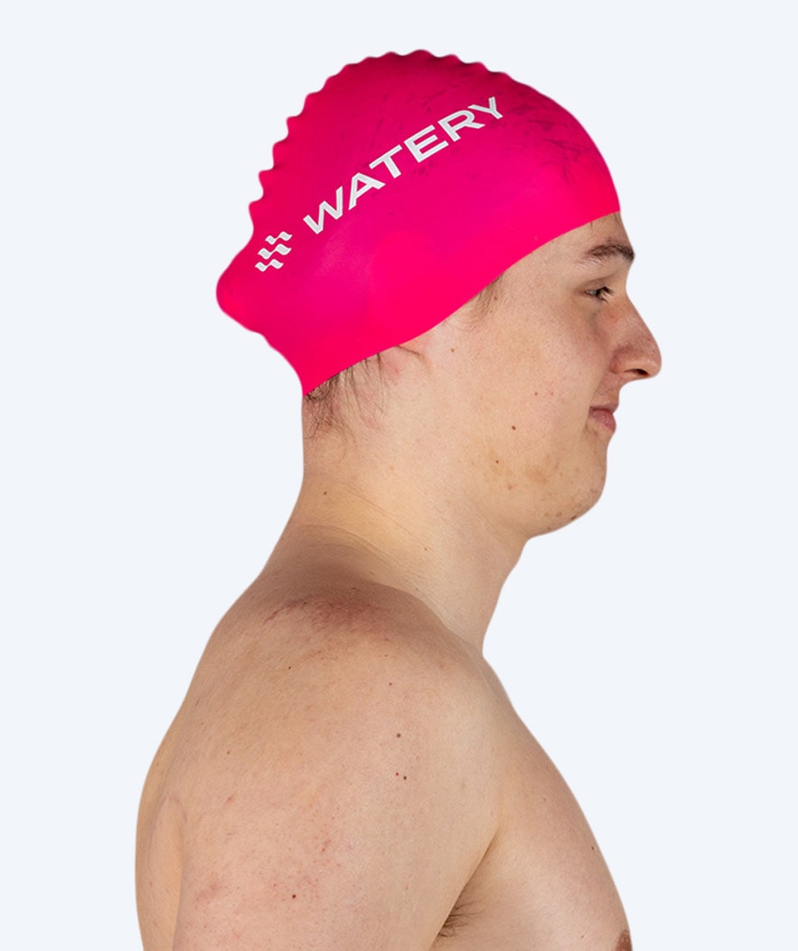Watery swim cap (from 12 years) - Signature - Pink