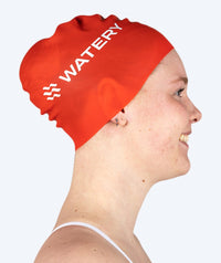 Watery swimming cap (from 10 years) - Signature - Red