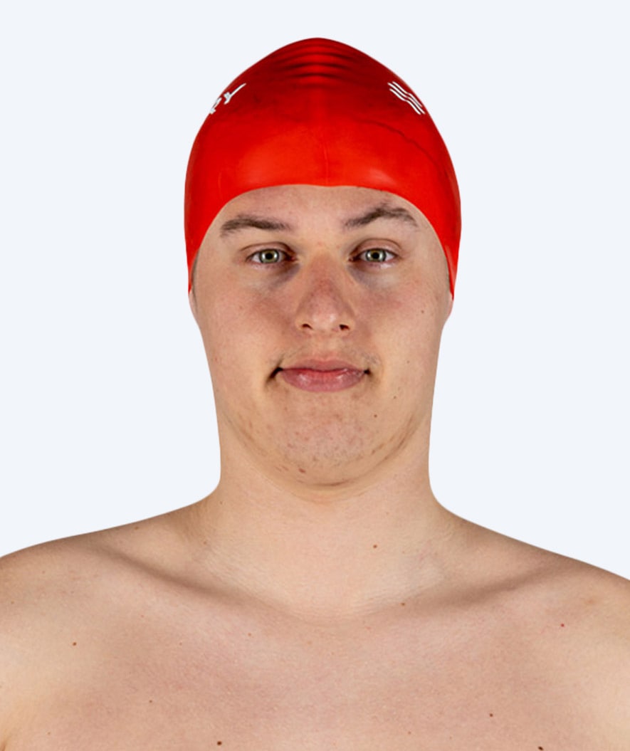 Watery swimming cap (from 10 years) - Signature - Red