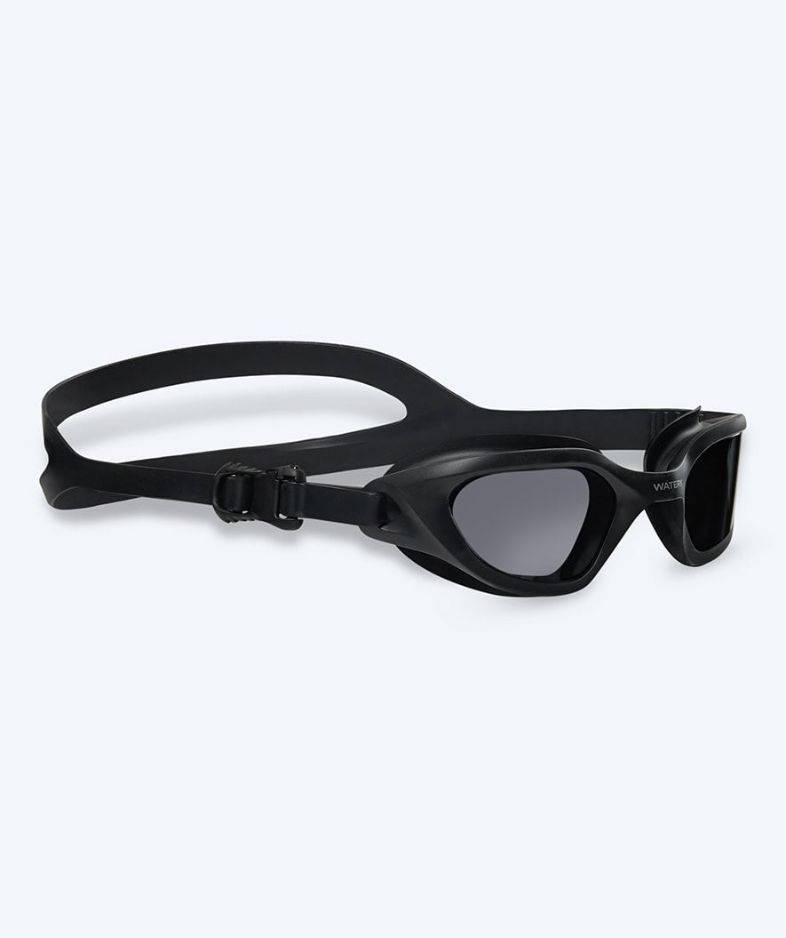 Watery training swimming goggles - Sonar - Black (Smoke lens)