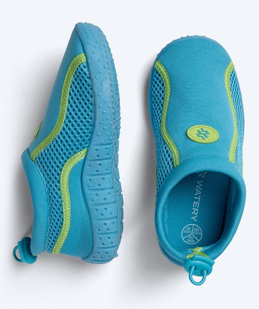 Watery swim shoes for kids - Spinner - Blue/green