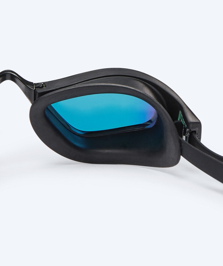 Watery Elite swim goggles - Storm Racer Mirror - Black/gold