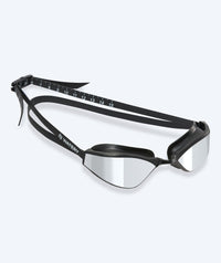 Watery Elite swimming goggles - Storm Racer Mirror - Black/silver