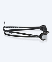 Watery Elite swimming goggles - Storm Racer Mirror - Black/silver