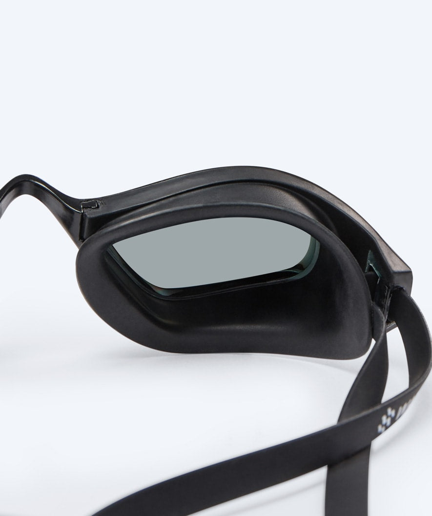 Watery Elite swimming goggles - Storm Racer Mirror - Black/silver