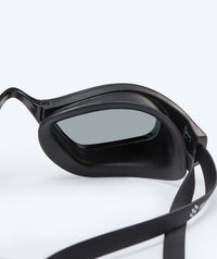 Watery Elite swim goggles - Storm Racer Mirror - Black/silver