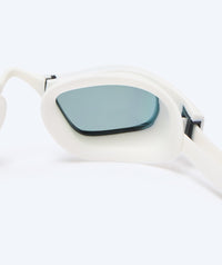Watery Elite swimming goggles - Storm Racer Mirror - White/blue