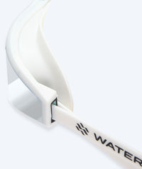 Watery Elite swim goggles - Storm Racer Mirror - White/silver