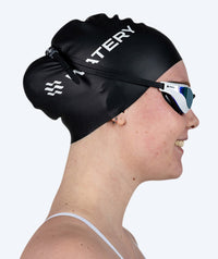 Watery exercise swim goggles - Superior Mirror - White/black