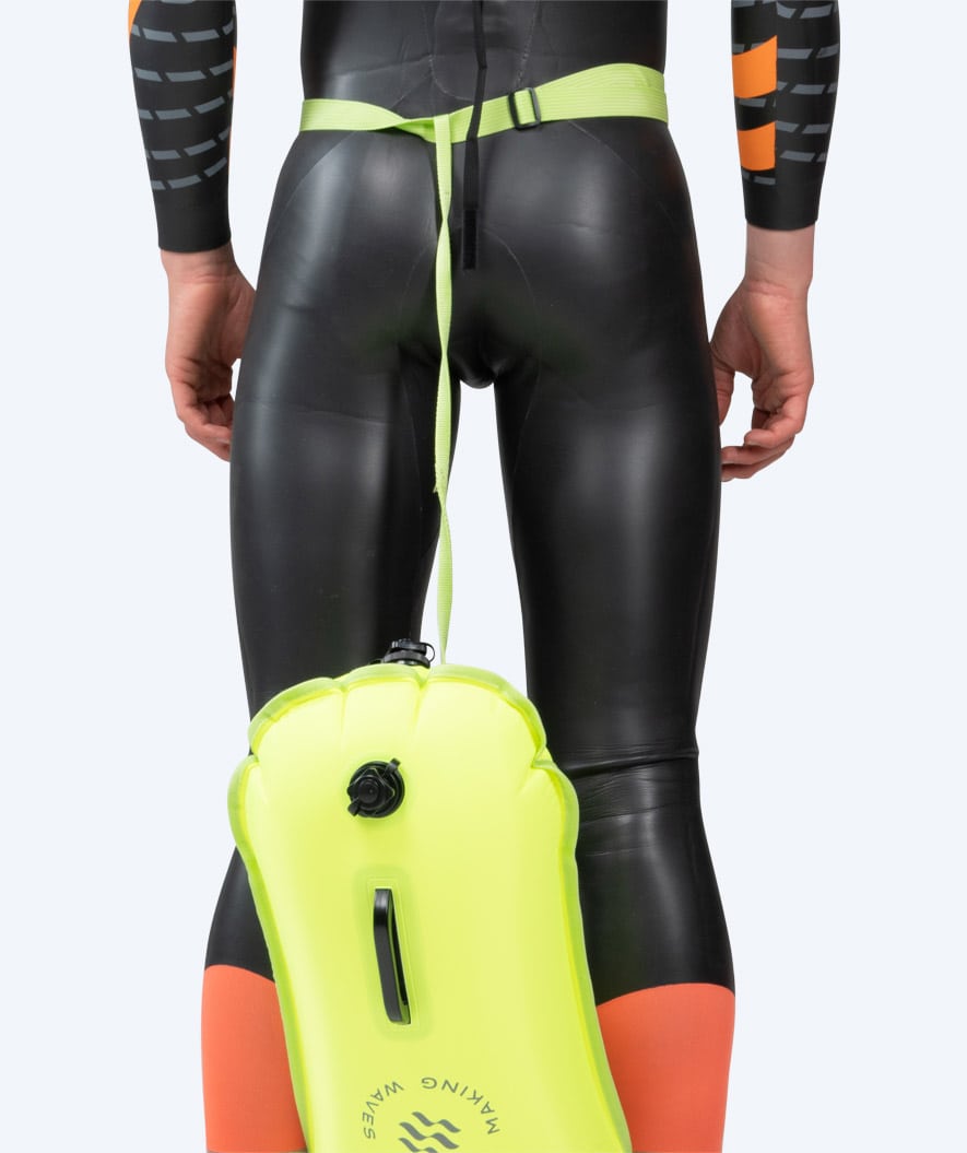 Watery sea bag - Swim Buoy & Dry Bag 28L - Fluo Yellow