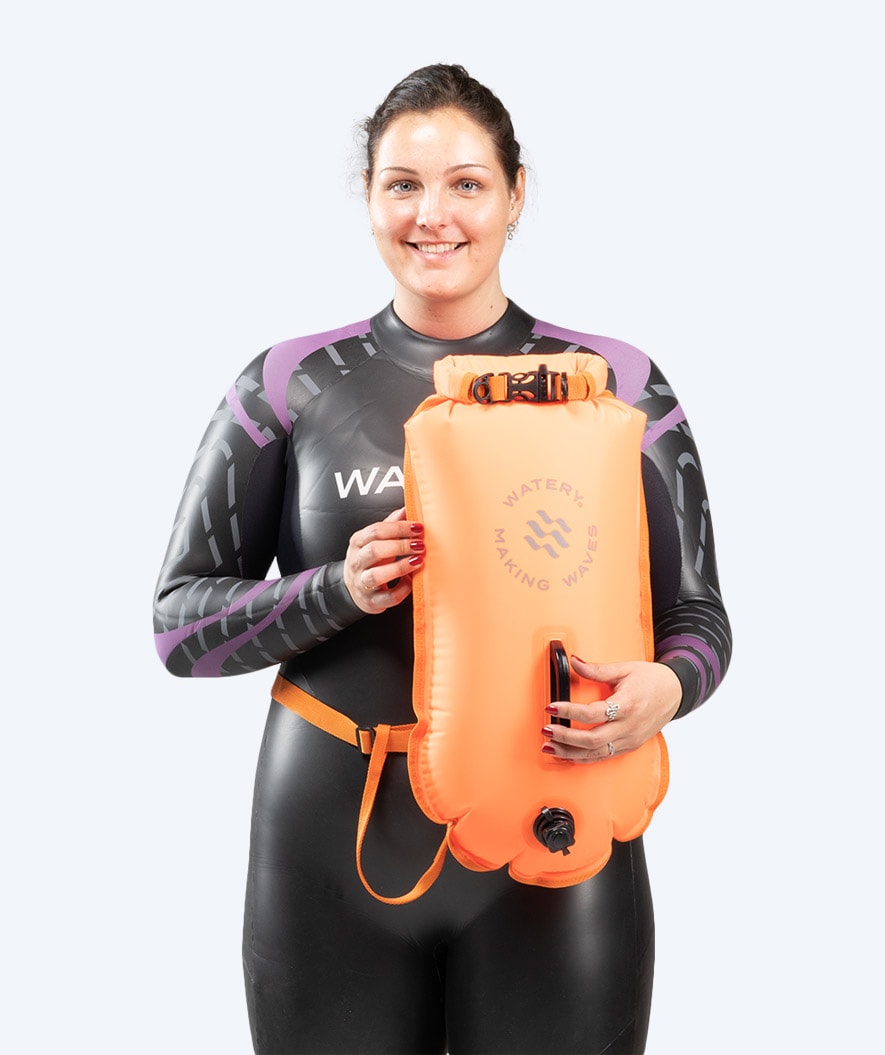 Watery swim buoy - Swim Buoy & Dry Bag 28L - Orange