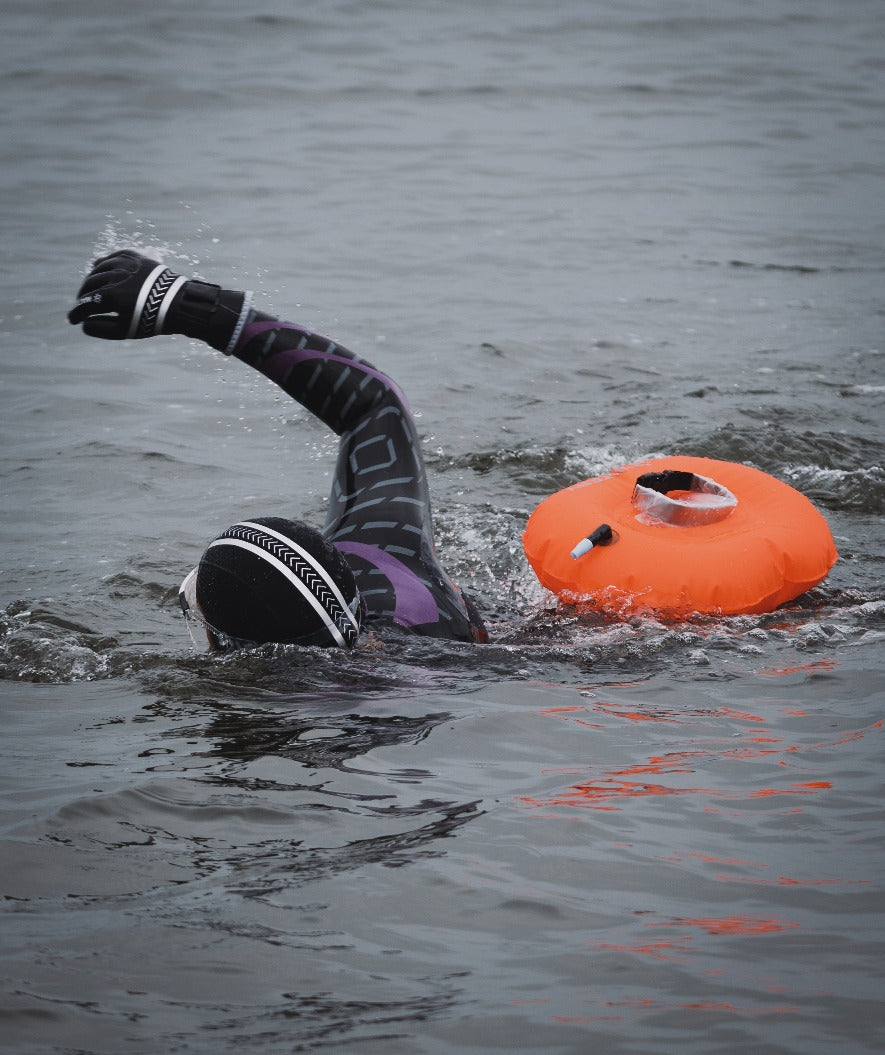 Watery swim buoy for swimming - Donut - Orange