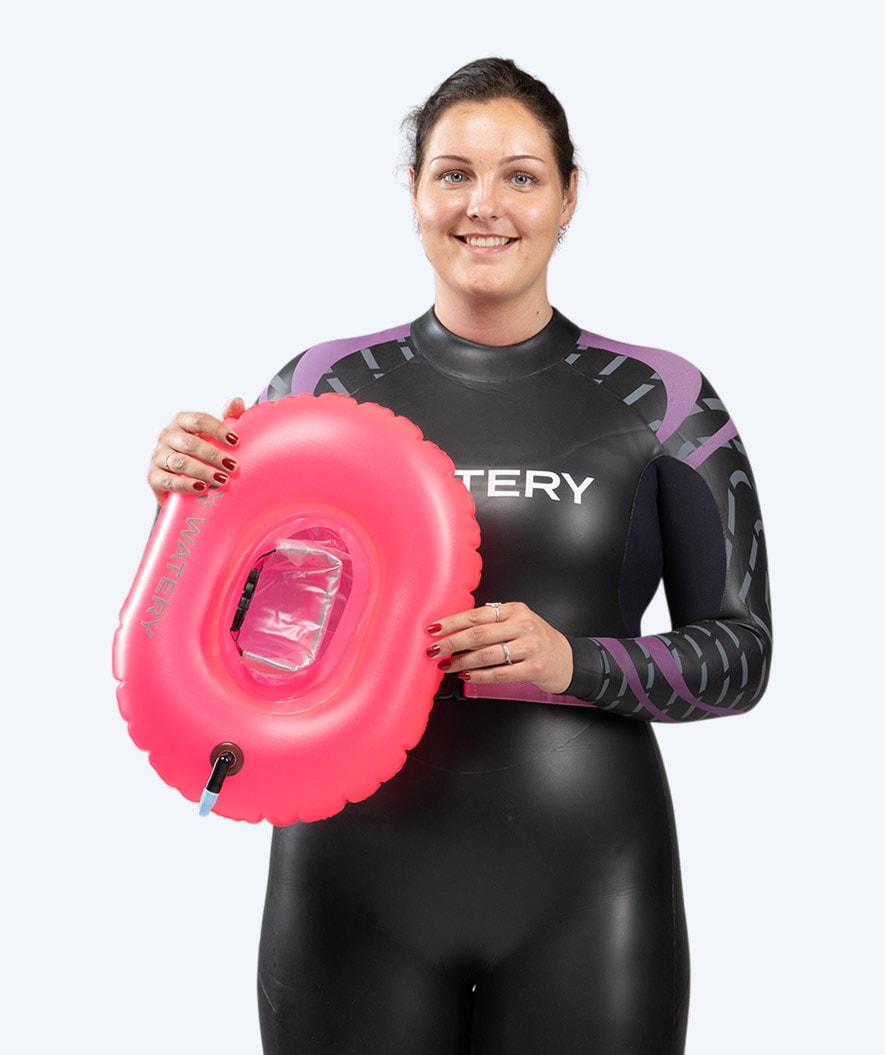 Watery swim buoy for swimming - Donut - Pink